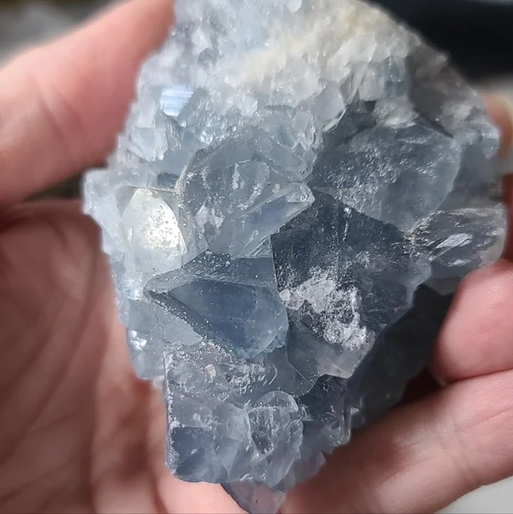 RARE BLUE Celestite crystal Chunk - Picture 4 of 8